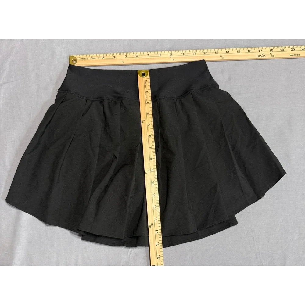Old Navy Skort Women Small Black StretchTech Pleated Athletic Tennis Golf Skirt